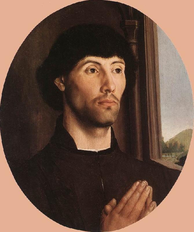 GOES, Hugo van der Portrait of a Man sd oil painting image